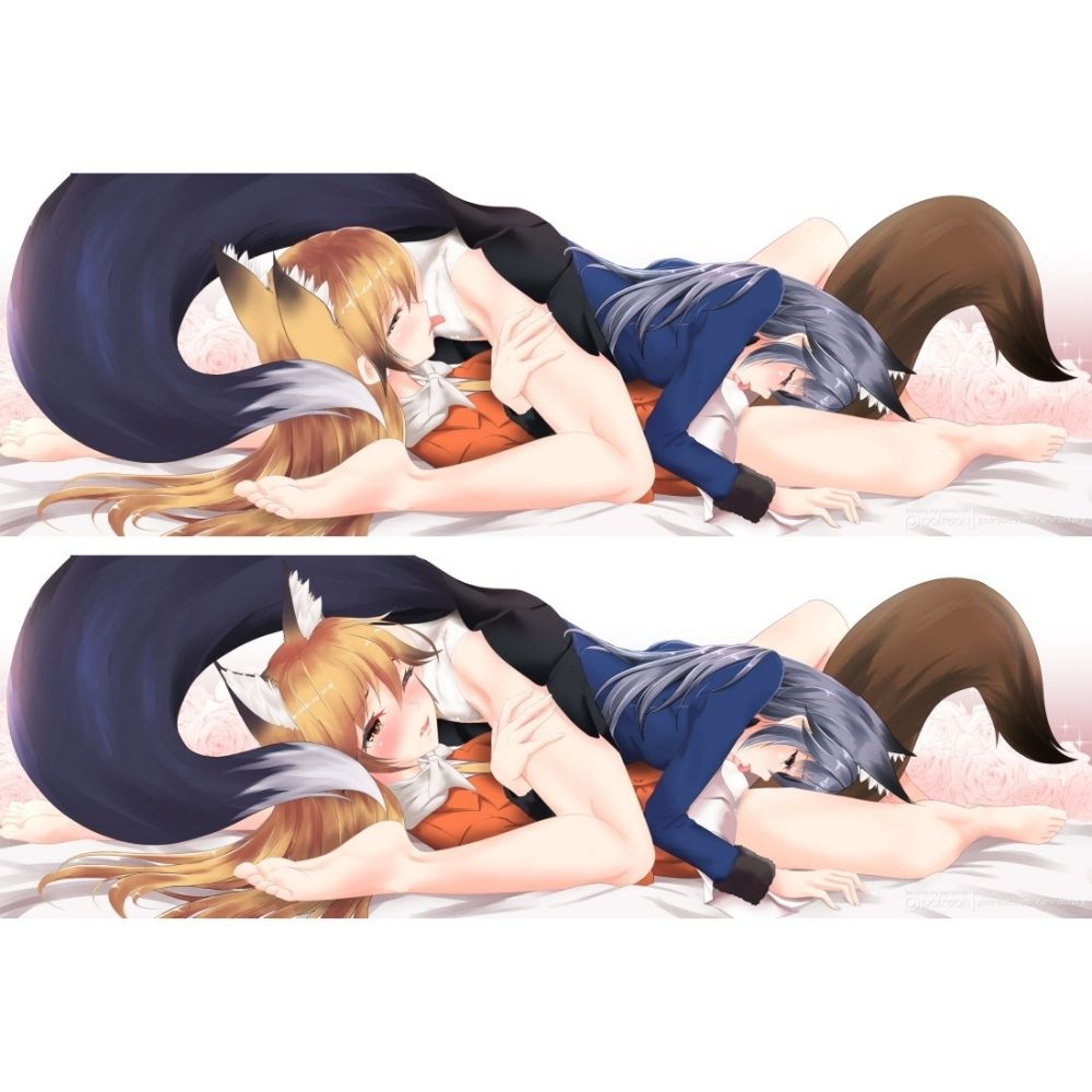 Dakimakura Serval X Loup Gris Yuri Kemono Friends